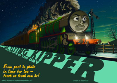 "The Flying Kipper" print