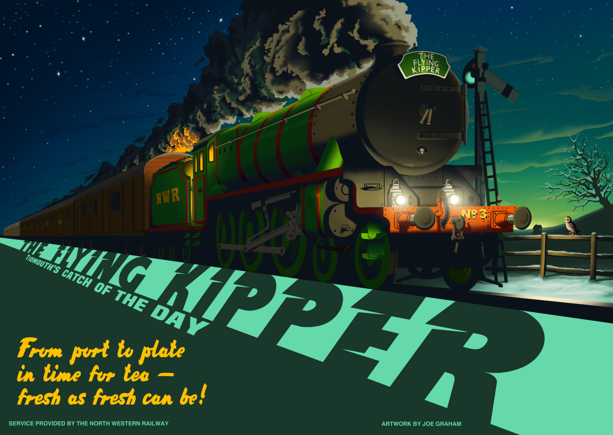 "The Flying Kipper" print - Image 2