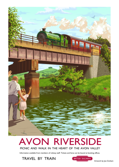 "Avon Riverside" print