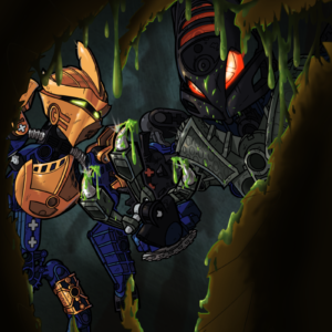 A variant cover commissioned for issue #6 of the fan-comic BIONICLE: Inside War.