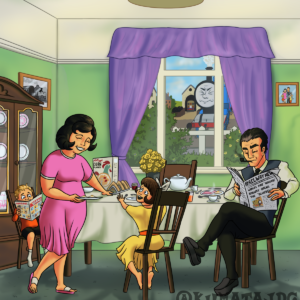 Part 1 of an reimagining of an illustration from the book "Branch Line Engines".